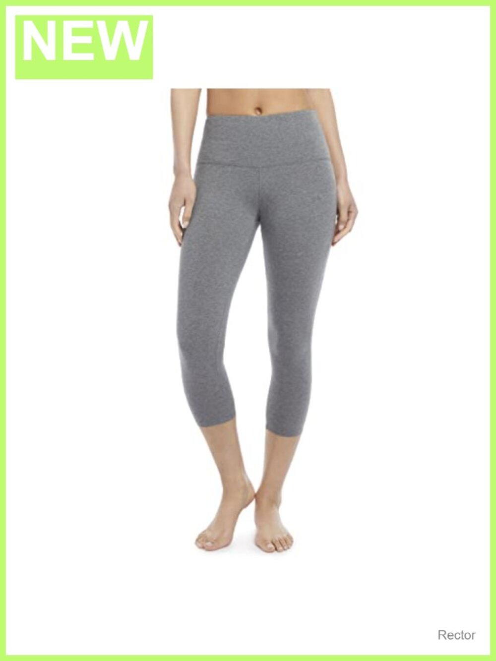 Jockey Women's Cotton Stretch Capri Leggings with Wide Waistband 22" Inseam